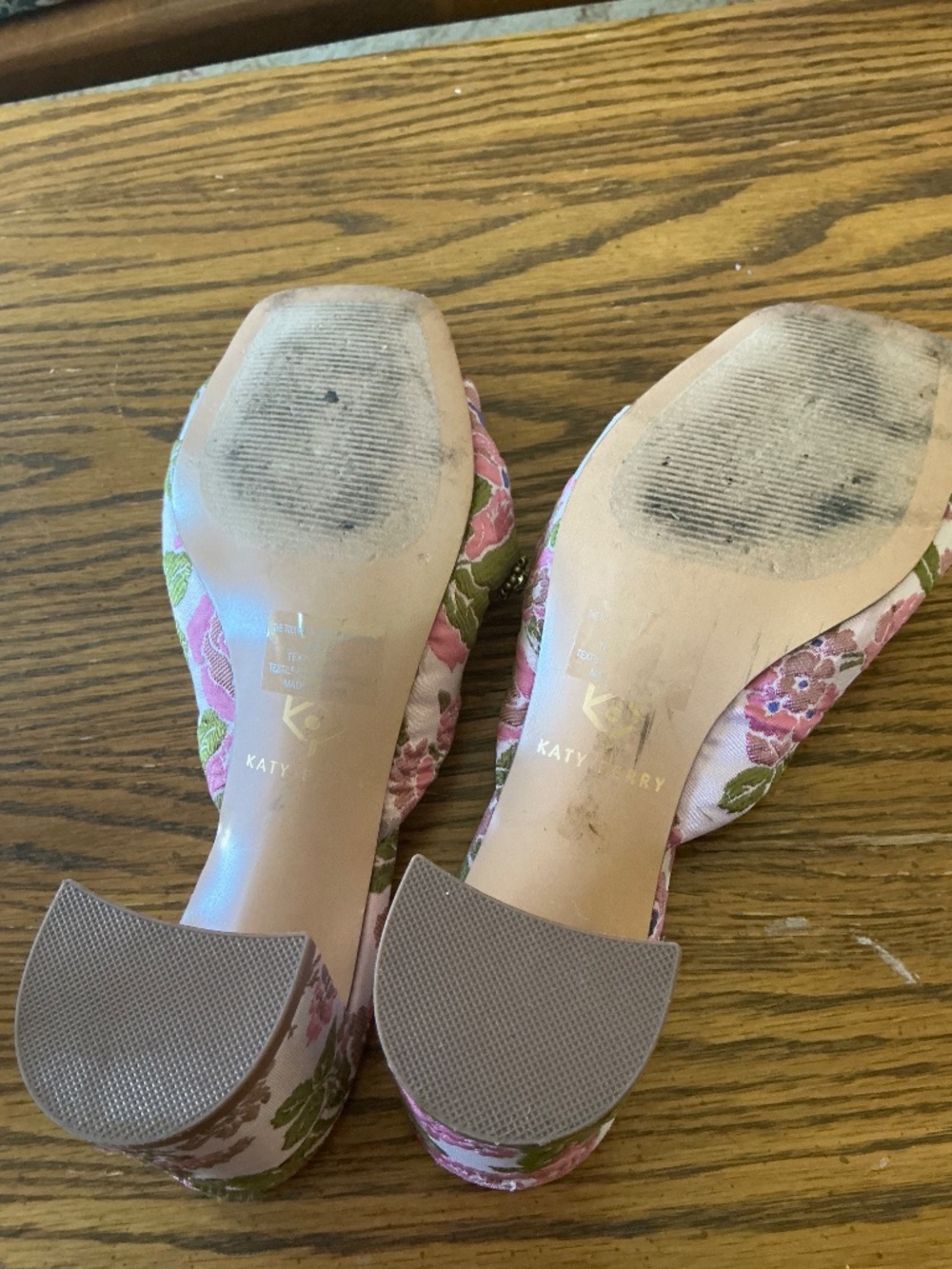 Katy Perry The Tooliped Vintage Print Fabric Sandal sz 7 - Picture 6 of 8